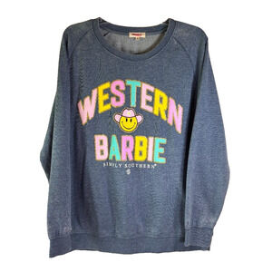 Simply Southern Crewneck Women’s Sweatshirt Western Barbie Size Large